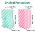 thumbnail image 3 of Yeuimy 4 Pcs Dual-Sided Multi-Purpose Scrub Sponges,Non-Scratch Dishwashing Sponges for Kitchen,Reusable Microfiber Sponge for Efficiently Cleaning Dishes,High Density Sponge Inside, 3 of 5