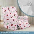 thumbnail image 3 of Xixirimido Cherries Daisy Pink Pattern Recliner Slipcovers with Arms 4 Pieces Lazyboy Recliner Chair Cover Non Slip Recliner Slip Covers for Recliner Chair with Storage Pockets Furniture Protector, 3 of 7