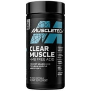 Muscletech Clear Muscle HMB Free Acid Softgels for Lean Muscle and Recovery, 42 Ct, Unflavored