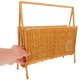 thumbnail image 3 of unbranded Cesta De Almacenamiento Tejido Color Marrón Claro Para Revistas Y Objetos Personales En El Hogar, 3 of 6