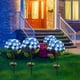 thumbnail image 4 of Lámpara Luz LED en forma de hortensia para el suelo de jardín Ehuebsd lámpara alimentada por energía Solar soporte guirnaldas de decoración exterior, 4 of 8