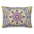 thumbnail image 2 of Creative Products Colorful Yellow Purple Medallion 14x20 Indoor / Outdoor Pillow, 2 of 3
