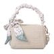 thumbnail image 1 of Sywqhk Bolso De Hombro Tejido Bufanda De Seda Bolso De Mano De Mensajero De Viaje Plisado (Blanco) Sywqhk Para estrenar, 1 of 9