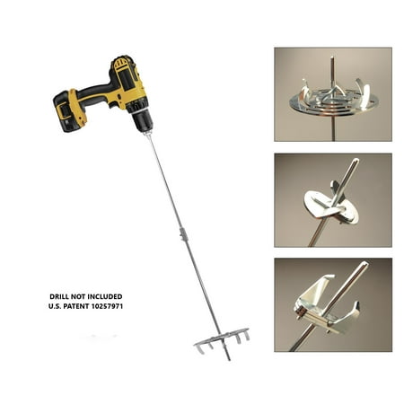 Drill Till, 3 Tools in 1, The Smartest Gardening Tool Kit for Weeding,Tilling