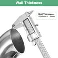 thumbnail image 5 of Uxcell OD 2.5 Inch 45 Degree Mandrel Bend Elbow, Thicken 1.5 mm 304 Stainless Steel Exhaust Elbow Pipe for Car Modified Exhaust System, Stair Handrail Bend, Height 66 mm, 5 of 7