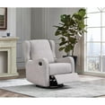 thumbnail image 4 of Pemberly Row Glider Manual Recliner Nursery Rocking Swivel Chair in Fawn Gray, 4 of 4