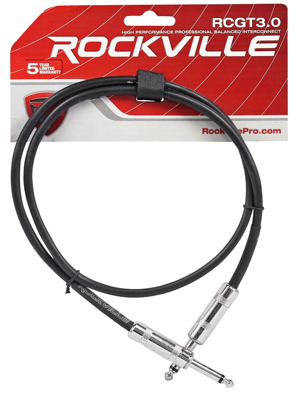 6 Rockville 3'  1/4" TS - 1/4'' TS Guitar/Instrument Cable (3 Colorsx 2 of each)
