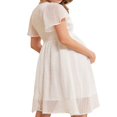 thumbnail image 5 of MesaSe Robe de Maternité à Manches Courtes pour Femmes, Col en V, Taille Haute, Robes de Photographie de Grossesse, 5 of 5