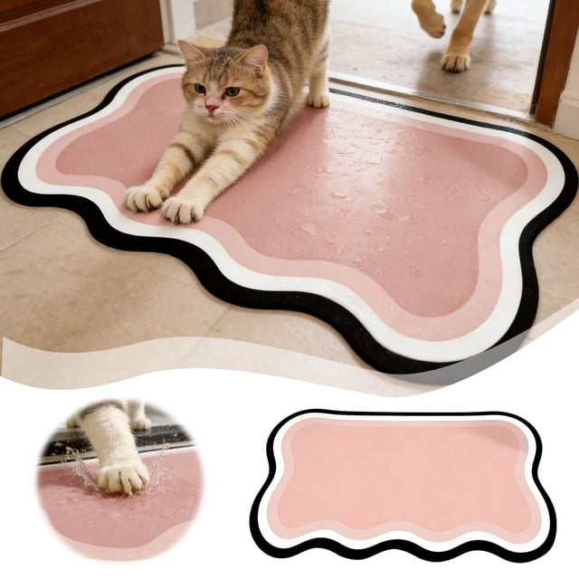 Outdor 吸水狗碗垫,猫狗食物喂食垫