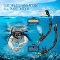 thumbnail image 3 of Conjunto de Snorkel Honlanor para Adultos, Antifugas y Antiniebla con Bolsa de Transporte, 3 of 7