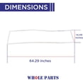 thumbnail image 2 of Whole Parts Refrigerator/Freezer Door Seal Gasket (White Color) Part# DA63-06538B - Replacement & Compatible with Some Samsung Refrigerators, 2 of 7