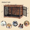38.6" Dog Crate Furniture, Heavy Duty Dog Kennel Furniture with