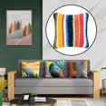 thumbnail image 2 of Latch Hook Kit DIY Throw Pillow Cover Sofa Cushion Cover Rainbow Pattern Paint Cross Stitch 16.93x16.93 inch, 2 of 6