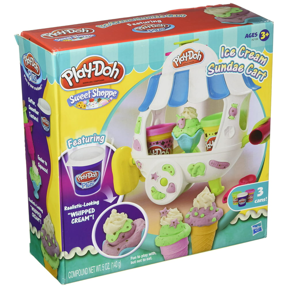 Play-Doh Ice Cream Sundae Cart Playset - Walmart.com - Walmart.com