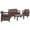 Brick Red, variant on Ourea 4PC Espresso Conversation Patio Set with Sage Green Cushion