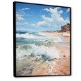 thumbnail image 2 of Designart "Scenic Beach Photography I" Nautical & Beach Floater Framed Canvas Print, 2 of 7