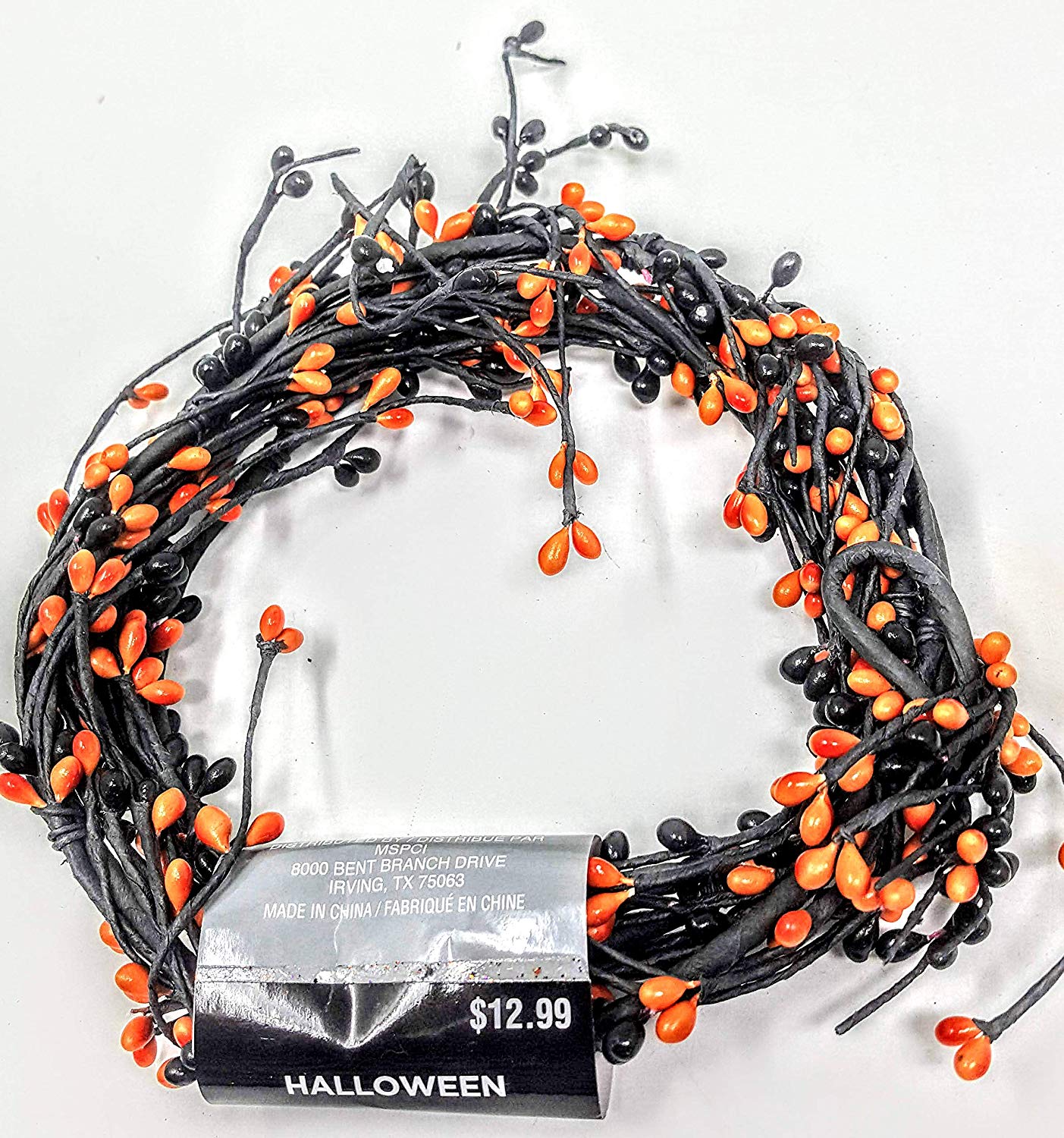 Michaels Halloween Decor Black Orange Pipberry Garland 5ft Walmart