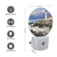 thumbnail image 3 of Night Light Plug into Wall,Dusk to Dawn Sensor Auto-On/Off for Bathroom, Hallway,Kids Room-Photorealistic Painting Of The Lighthouse At Portland Head In Maine, 3 of 4