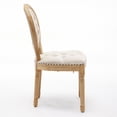 thumbnail image 7 of American design beige velvet dining chairs with double resilience and adjustable legs for dining use, 7 of 7