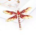 thumbnail image 3 of De Aleación de Mujer Animal Mignon Précieux Libellule Épingles Broches Accessoire Rouge, 3 of 8