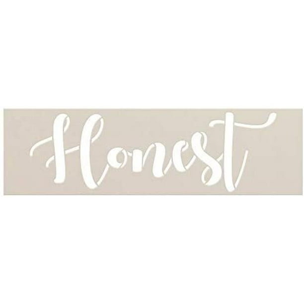 Honest Word Stencil by StudioR12 DIY Inspirational Family Farmhouse Home  Decor Craft & Paint Wood Sign Reusable Mylar Template Kind Hope Cursive  Script Gift Select Size 16 inches x 5 inches - Walmart.com