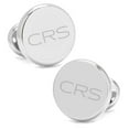 thumbnail image 5 of Stainless Steel Engravable Classic Round Cufflinks, 5 of 6