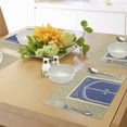 thumbnail image 4 of Ambesonne Moroccan Place Mats Set of 4, Persian Ottoman Culture, Standard Size, Blue Beige, 4 of 6