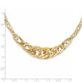thumbnail image 4 of 14k Yellow Gold Link 18 Inch Necklace Pendant Charm Fancy, 4 of 8