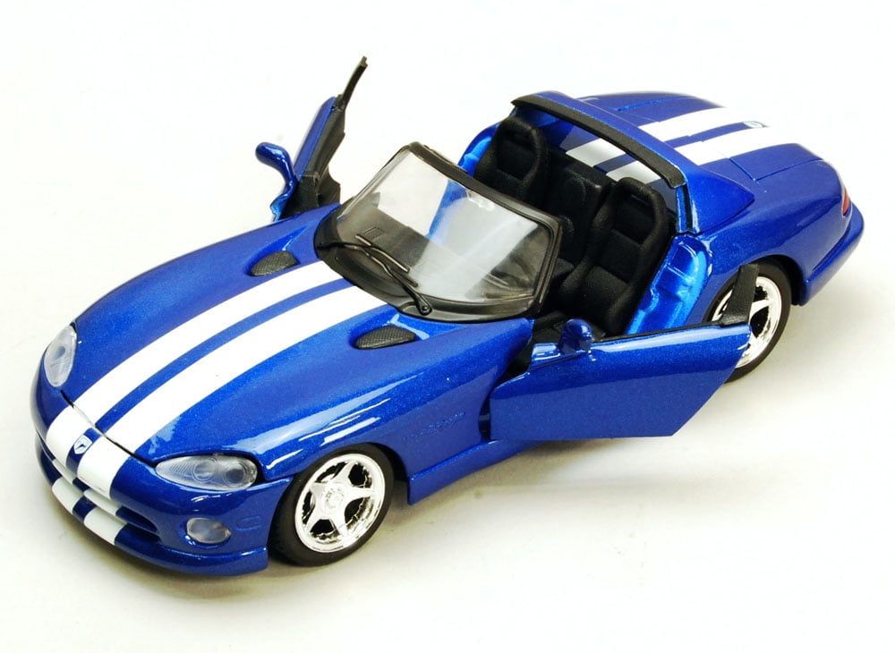 Dodge Viper Convertible, Blue/White - Maisto 34932/45 - 1/24 Scale