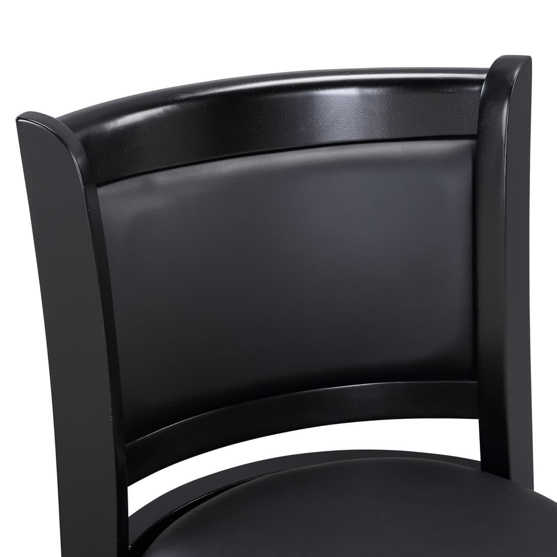 Boraam Augusta Counter Height Swivel Wood Kitchen Bar Stool, Black Finish