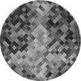 thumbnail image 1 of Ahgly Company Machine Washable Indoor Round Transitional Gunmetal Gray Area Rugs, 4' Round, 1 of 7