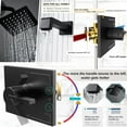 thumbnail image 7 of Black Shower Faucet Set with 6 Inch Matte Black Rain Shower  and Tub Spout, 7 of 7