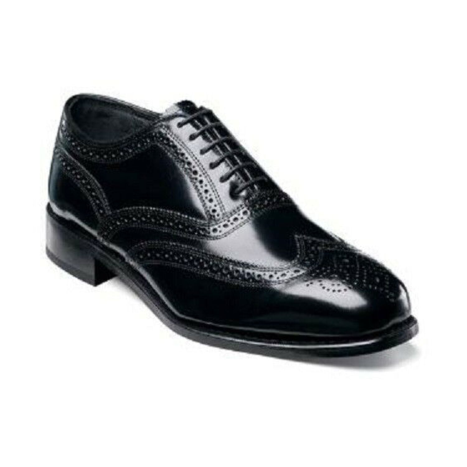 Florsheim Men's Lexington leather Wing Tip Black Shoes 17066-01 
