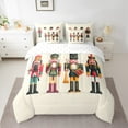 thumbnail image 2 of Manfei Cartoon Nutcracker Bedding Comforter Set 7-Piece, Merry Christmas Xmas King Bedding Sets, Kids Happy New Year Bed Sheets, Luxury Bedroom Decor, 2 of 8