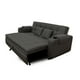 thumbnail image 1 of Sofa cama Plegable Mobydec Ankor en Lino Gris Oxford con Portavasos, 1 of 3