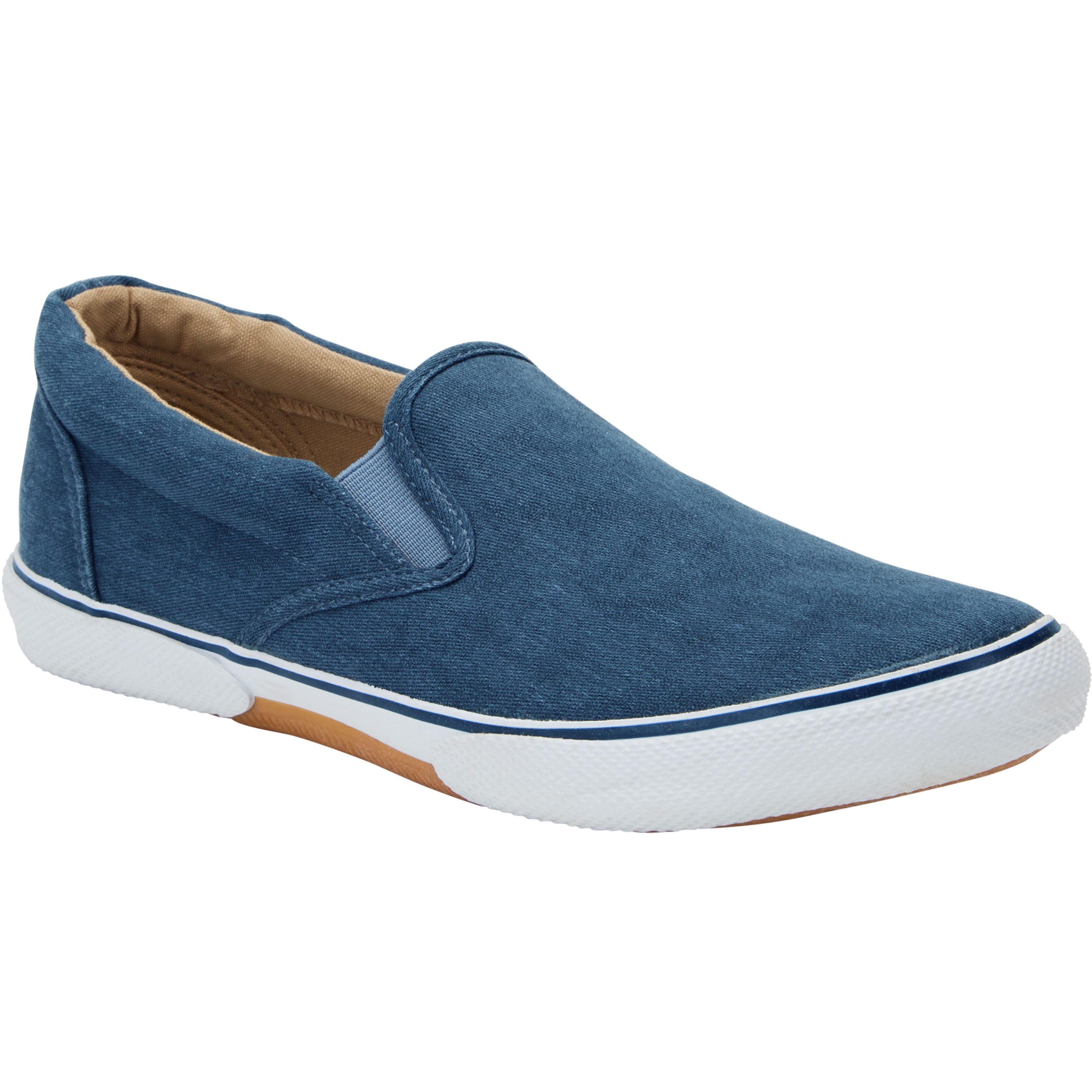 wide width canvas slip on shoes