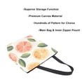 thumbnail image 3 of FORMRS Womens Canvas Tote Bag with Zipper Inner Pocket Shoulder Handbag, Watercolor Orange, 3 of 7