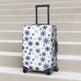 thumbnail image 6 of Fuzoiu blue Snowflake Prints Print Suitcase Cover,Washable Luggage Covers for Suitcase,Elastic Luggage Protector Cover,Scratch Resistant Travel Suitcase Covers-Medium, 6 of 7