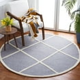 thumbnail image 2 of SAFAVIEH Cambridge Kennedy Geometric Diamonds Wool Runner Rug, Silver/Ivory, 2'6" x 10', 2 of 10