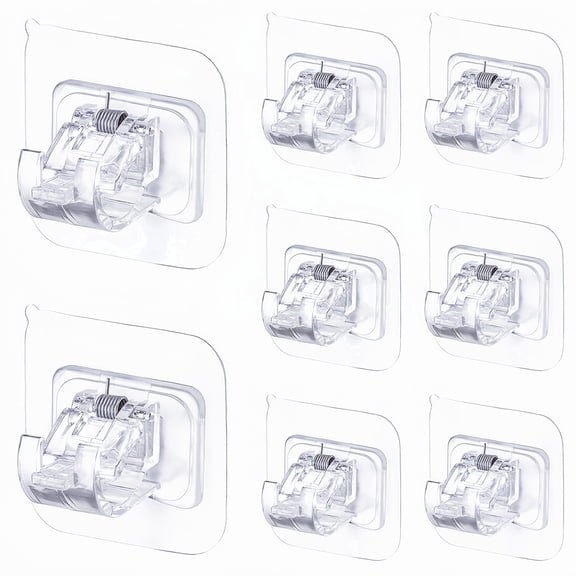 RUNJIG Curtain Rod Brackets 8 Count