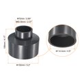thumbnail image 2 of Uxcell Reducer Pipe Fitting SCH80 Straight Coupling, Grey 4"x2" 1, 2 of 5