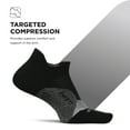 thumbnail image 3 of Feetures Elite Light Cushion No Show Tab - Running Socks for Men & Women - Athletic Compression Socks - Moisture Wicking - L, New Black - (3Pair), 3 of 8