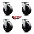 thumbnail image 2 of 5 Inch Polyolefin Wheel Swivel Caster Set with Ball Bearings SCC, 2 of 2