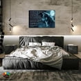 thumbnail image 7 of Asdg12s-Modern Wolf Animal Canvas Wall Decor Art, The Tale of 2 Wolves Artwork, Abstract Wildlife Animals Wolf with Blue Eyes Prints, Fierce Wolf Under The Moon Canvas Prints for Living Room, 7 of 7