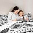 thumbnail image 5 of Homewish Triangle Rhombus Geometric Bedding Comforter Set,Vintage Bohemian Aztec Twin Comforter Sets,Gray White Bedding Set For Adults,Luxury Bedroom Decor Reversible,2pcs, 5 of 8