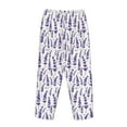 thumbnail image 5 of Goofa Lavender Flowers Printed Soft Pajama Pants for Women, Wide Leg Comfy Casual Lounge Yoga Pants-Large, 5 of 9