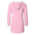 thumbnail image 5 of FYDUU Hoodies for Women Solid Color Knit Hoodie Sweaters Cozy Sweatshirt Casual Long Sleeve Pullover Tunic Tops Fall Winter Outfits, 5 of 7
