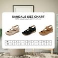 thumbnail image 2 of FAMITION Womens Wedge Sandals Open Toe Platform Sandals Comfort Hollow Out Summer Shoes, 2 of 6