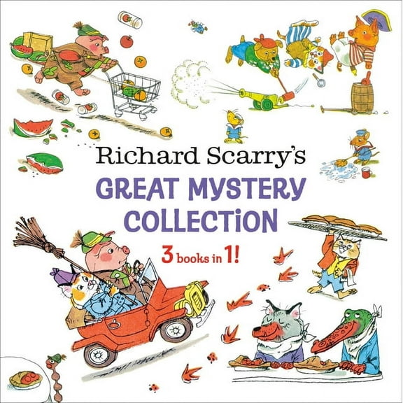 Richard Scarry's Great Mystery Collection: 3-Books-In-1!, (Hardcover)