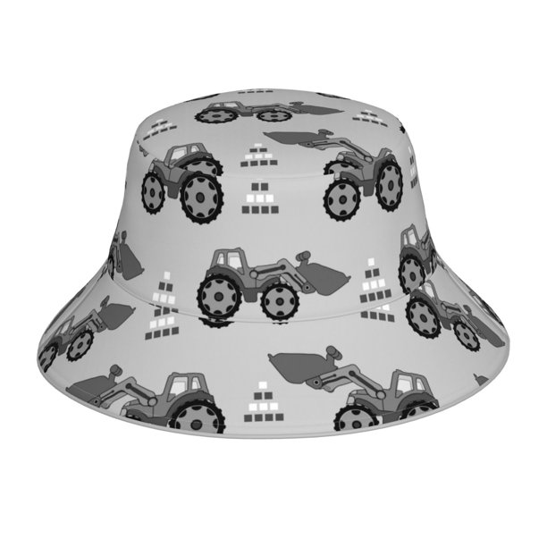 Balery Gray Tractor Sombreros para el sol para hombre y mujer, sombrero de pescador con UPF 50+